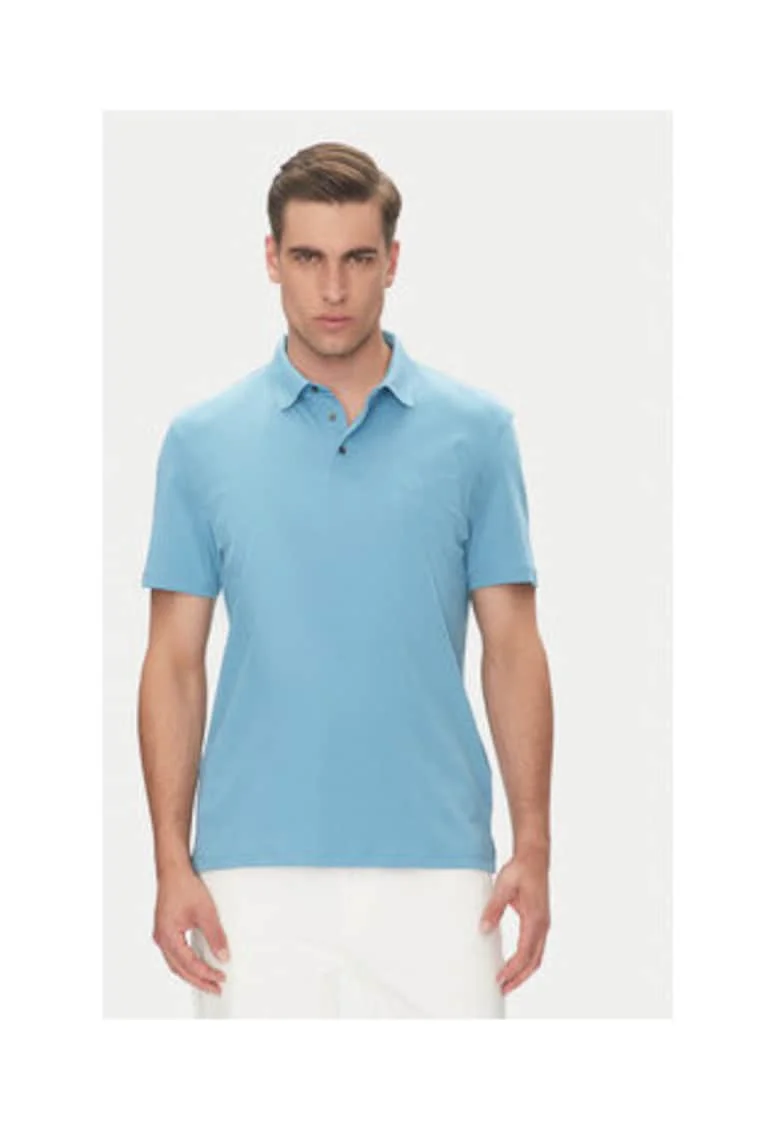 Tricou barbati,  albastru, 100% bumbac,