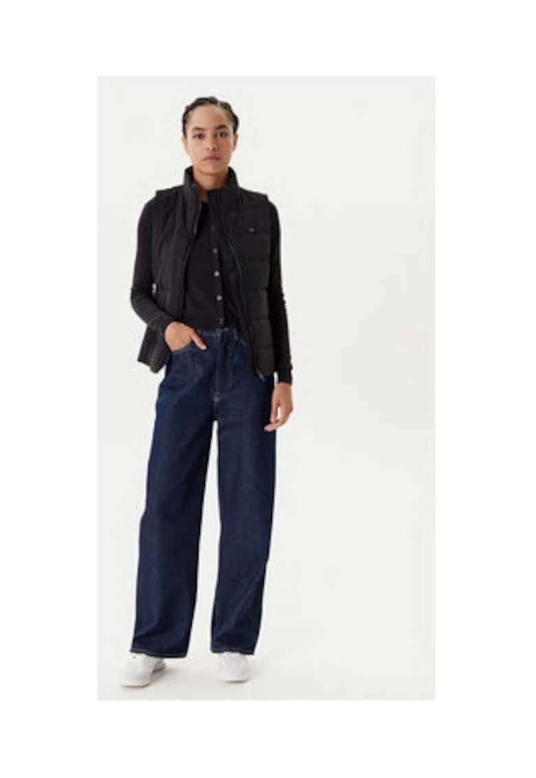 Vesta Femei,  Negru, 100% poliester reciclat,