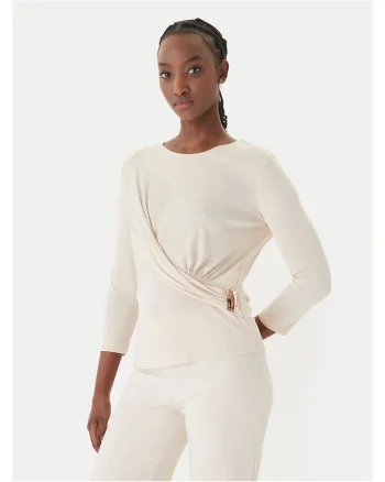 Bluza dama  slim fit bej, Bej