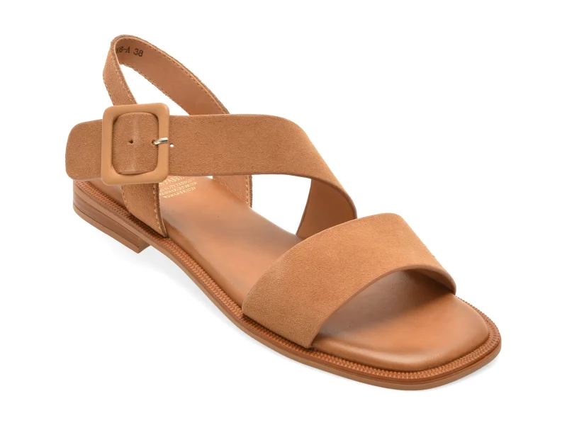 Sandale FLAVIA PASSINI maro, 35K6, din piele intoarsa