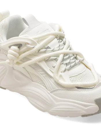 Pantofi sport GRYXX albi, 25085, din material textil