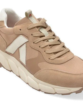 Pantofi sport CALLAGHAN gri, 63803, din material textil si piele naturala