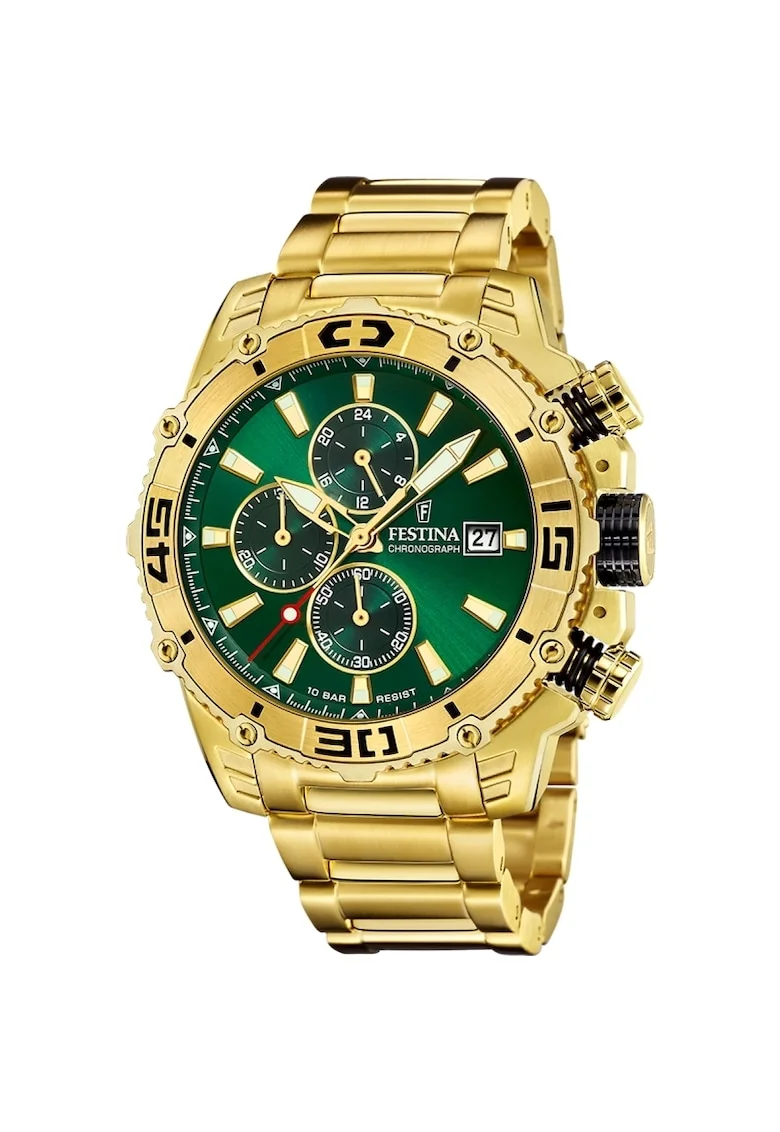 Ceas barbatesc  F20492/3 Quartz Auriu