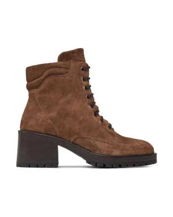 Botine dama,  303139, Piele naturala, Maro