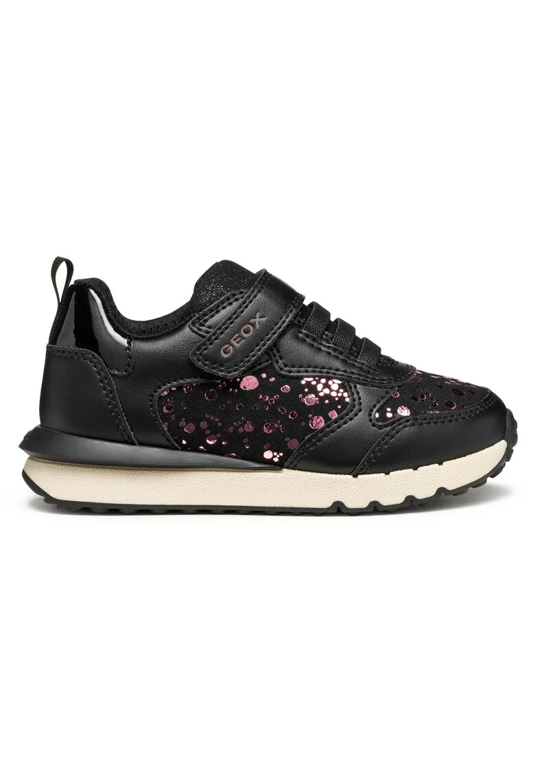 Tenisi pentru fete,  material textil, negru
