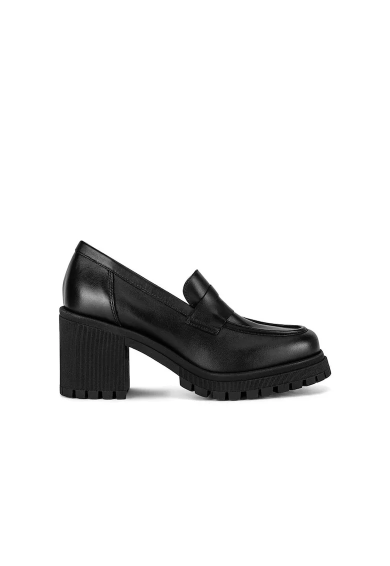 Pantofi dama,  590559, Piele naturala, Negru,