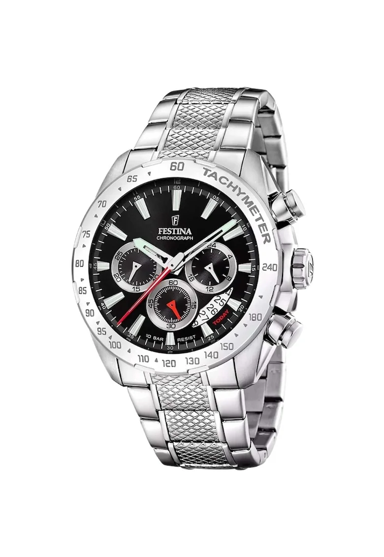 Ceas barbatesc  F20668/4 Quartz Argintiu