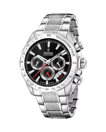 Ceas barbatesc  F20668/4 Quartz Argintiu