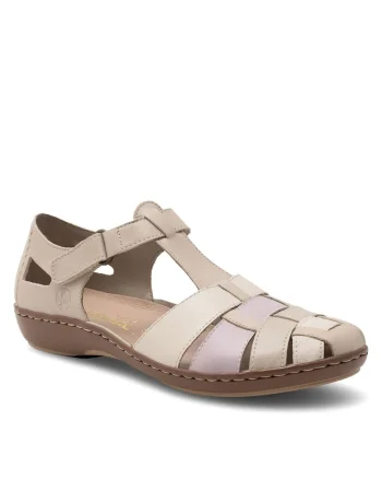 Espadrile dama,  Bej, piele naturala,