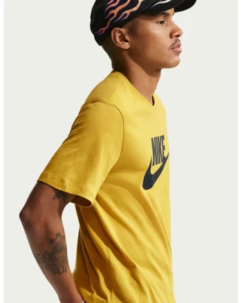Tricou cu imprimeu logo Icon Futura, Negru/Galben sofran