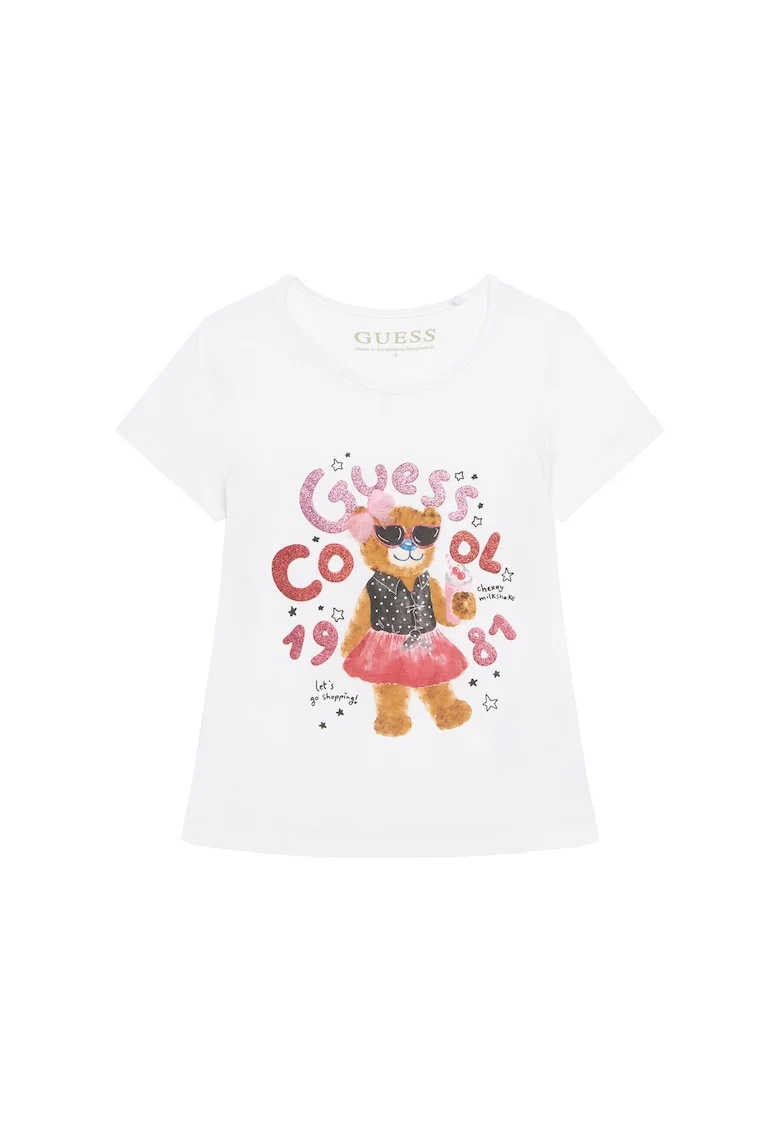 Tricou copii  din bumbac organic, Alb