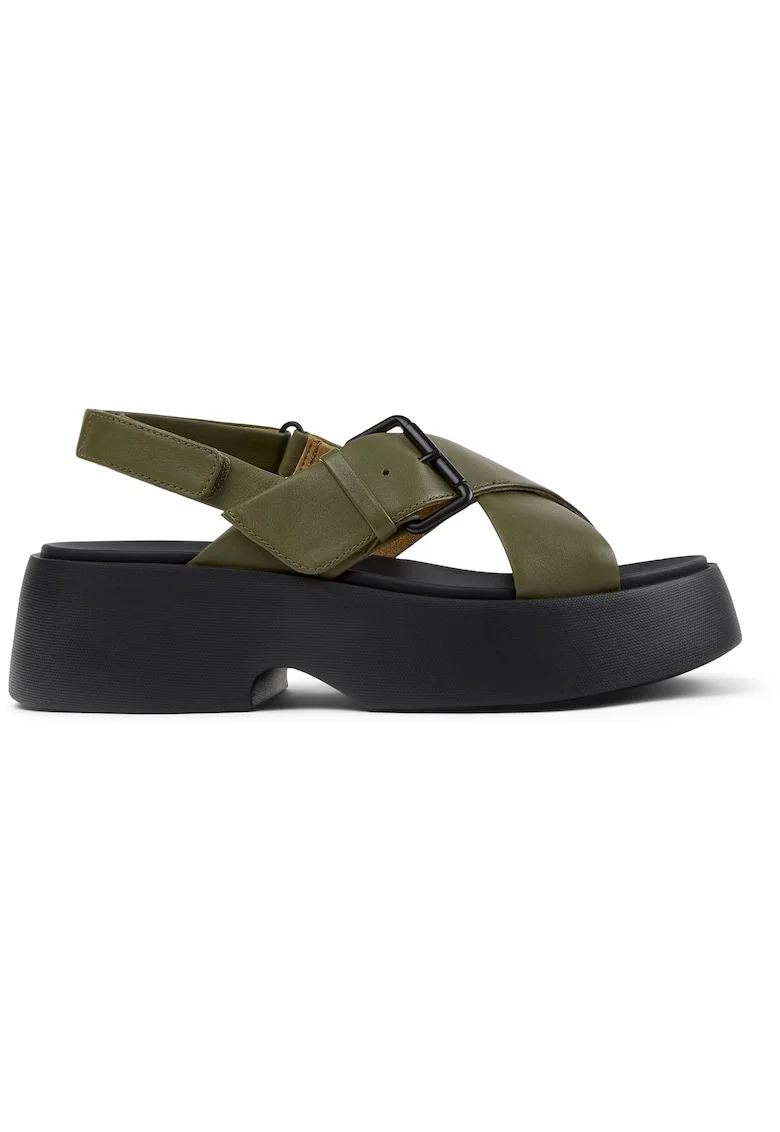 Sandale de piele Tasha, Verde