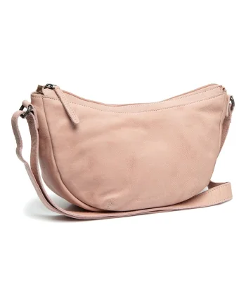 Geanta umar de dama din piele naturala,  Clarita, Roz pal, 35 x 10 x 17 cm