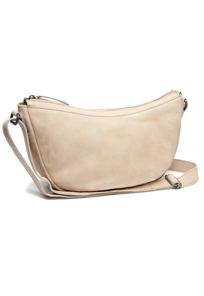 Geanta umar de dama din piele naturala,  Clarita, Bej, 35 x 10 x 17 cm