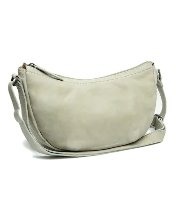 Geanta umar de dama din piele naturala,  Clarita, Verde pal, 35 x 10 x 17 cm