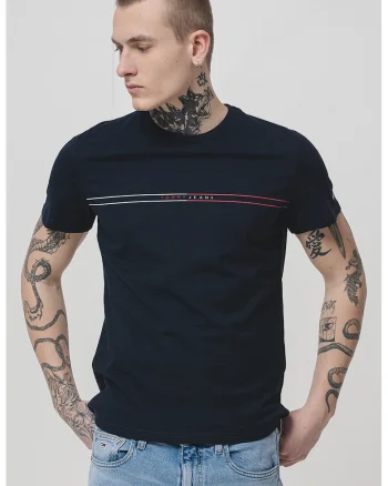 Tricou slim fit din bumbac., Albastru ultramarin