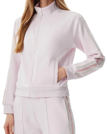 Bluza de trening cu fermoar, Roz