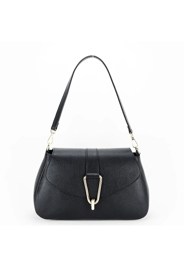 Geanta eleganta din piele naturala 1755 125, Negru, 19x30x10