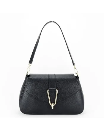 Geanta eleganta din piele naturala 1755 125, Negru, 19x30x10
