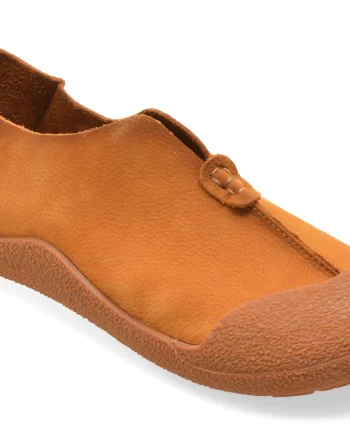 Pantofi GRYXX galbeni, 61188, din piele naturala