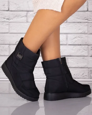 Cizme Dama Imblanite Negre din Fas Lamina