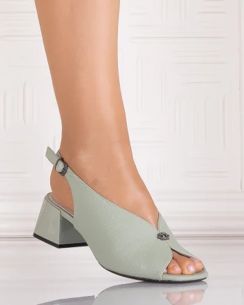 Pantofi casual Verzi dama din Piele Ecologica Treasa