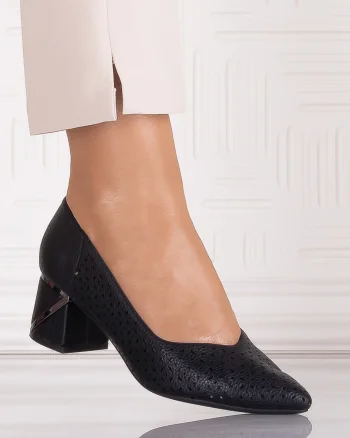 Pantofi eleganti Negrii dama din Piele Ecologica Benvia