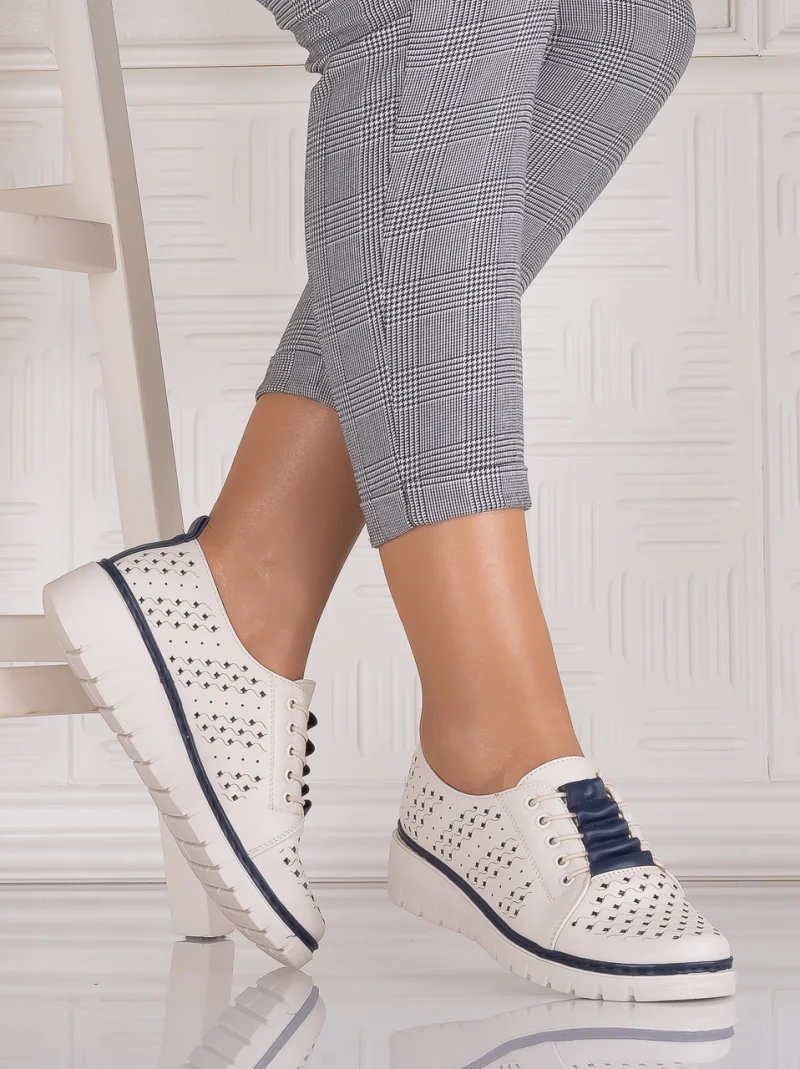 Pantofi casual Bej dama din Piele Ecologica Tusami