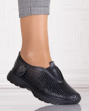 Pantofi casual Negrii dama din Piele Ecologica Elenor