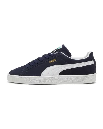 Pantofi sport Classic de piele intoarsa cu garnituri de piele ecologica, Alb/Albastru ultramarin