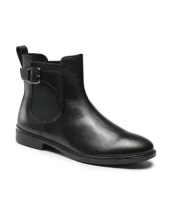 Ghete dama,  303172121, piele naturala, negru