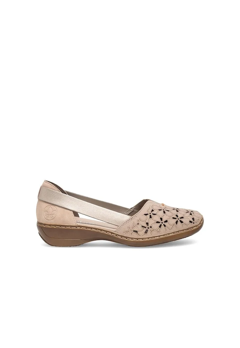 Pantofi dama,  590559, Piele naturala, Bej,