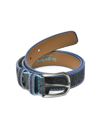 Curea LA GALERE bleumarin, 2971640, din piele intoarsa