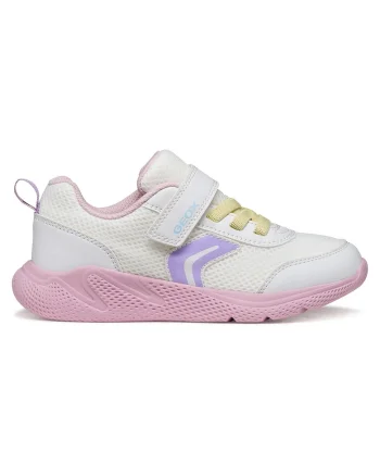 Încălțăminte sport pentru fete,  material textil, Alb