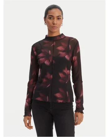 Bluza dama  slim fit, Negru