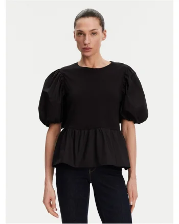 Bluza  bumbac negru, Negru