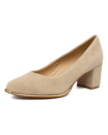 Pantofi clasic bej, Bej