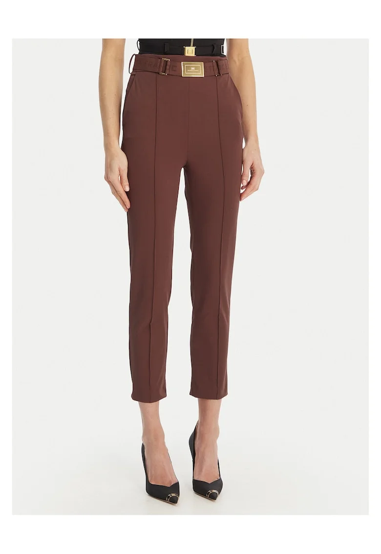 Pantaloni maro poliamida dama, Maro