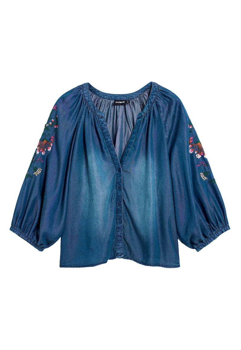 Camasa din denim  pentru femei, Bleumarin