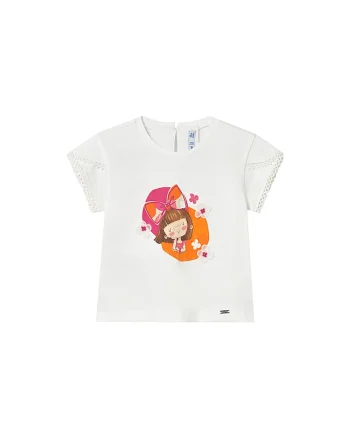 Tricou copii  alb, Alb
