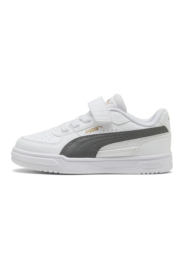Pantofi sport Caven III AC+ PS cu velcro, Alb/Gri inchis