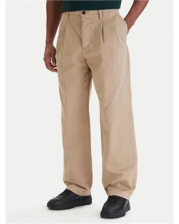 Pantaloni barbati,  lejeri, bej, bumbac, Bej