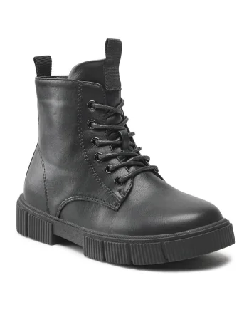 Ghete fete,  piele ecologica, negru, cu fermoar, izolare termica, Negru