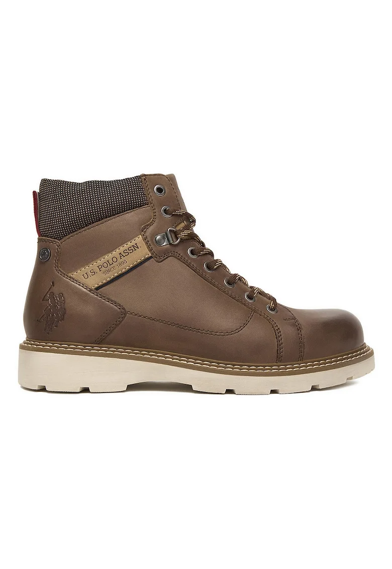 Ghete de barbati,  piele naturala, Maro