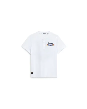 Tricou copii  alb din bumbac, Alb