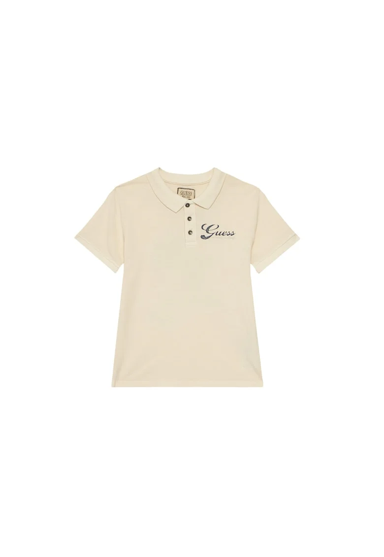 Tricou copii  din bumbac ecru, Ecru