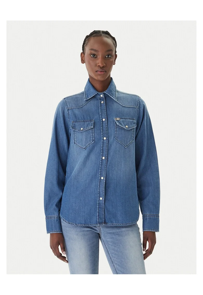 Camasa din denim, Bleumarin