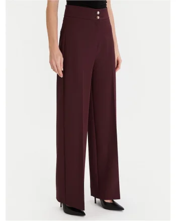 Pantaloni dama,  poliester, visiniu, Visiniu