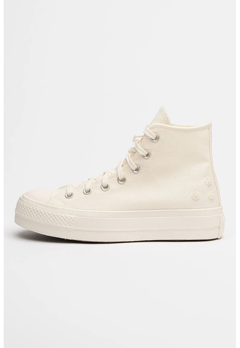 Tenisi inalti Chuck Taylor All Star cu varf intarit, Alb/Negru