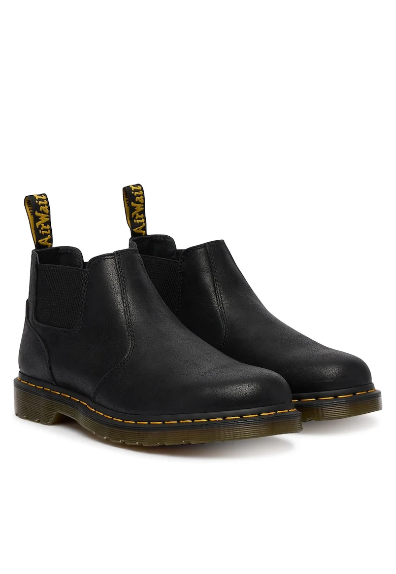 Ghete Dr Martens piele naturala, Negru